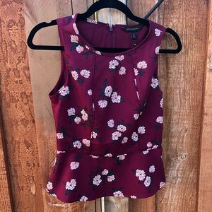 Banana Republic floral blouse, Size 0P